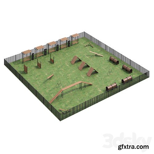3dsky Pro - Dog walking area
