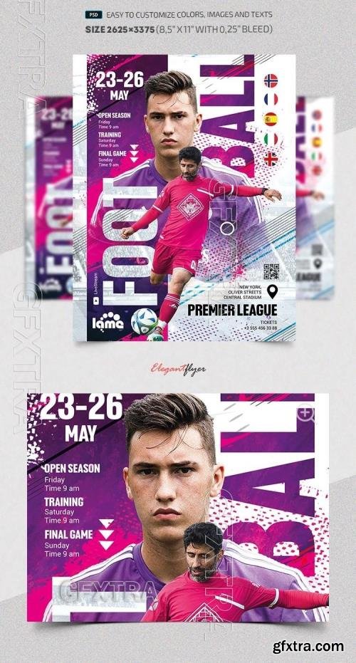 Football - Premium Flyer template (PSD) Football - Premium Flyer template (PSD)