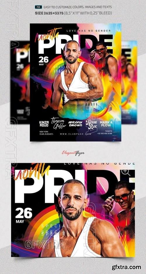 Pride Month - Premium Flyer template (PSD) Pride Month - Premium Flyer template (PSD)