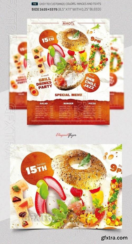 Food - Premium Flyer template (PSD) Food - Premium Flyer template (PSD)