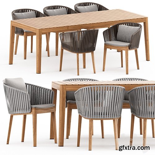 3dsky Pro - MOOD Chair, MOOD Table by Tribu