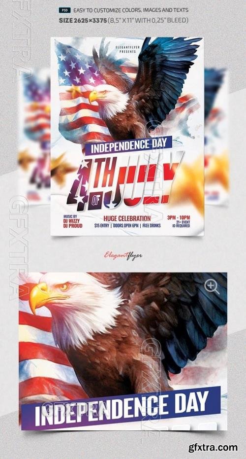 Independence Day - Premium Flyer template (PSD) Independence Day - Premium Flyer template (PSD)