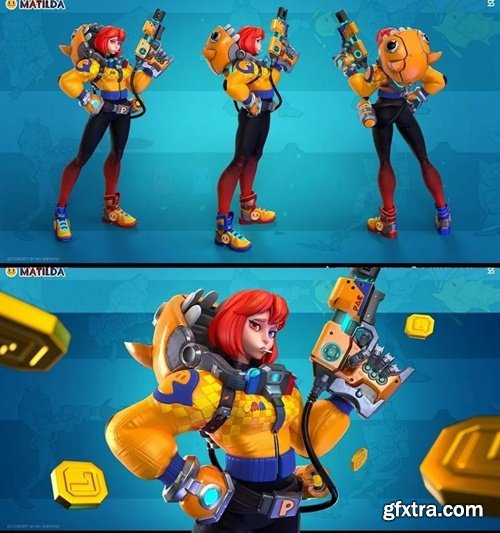 Matilda Girl Character 3d Model