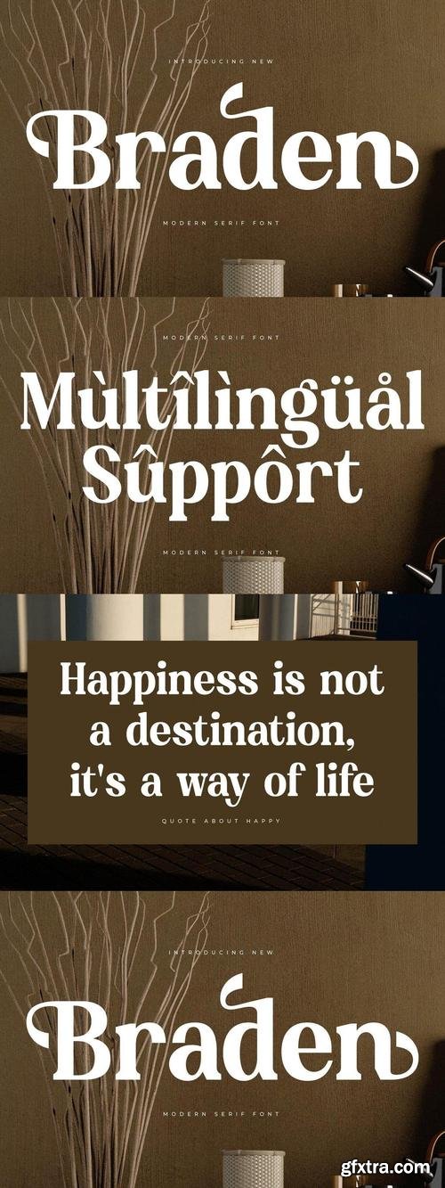 Braden Modern Serif Font