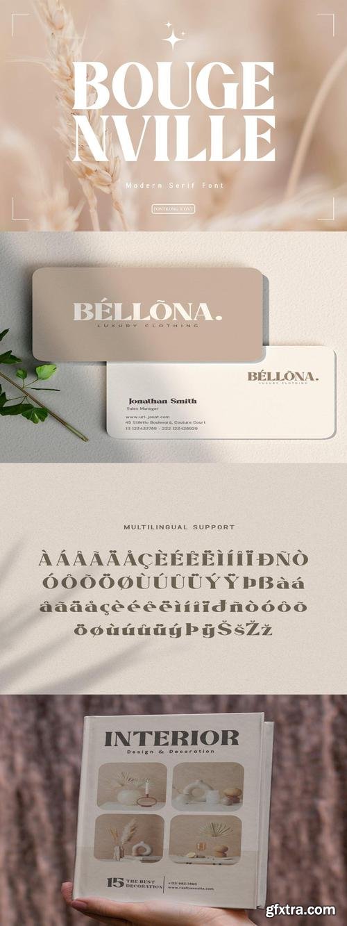 Bougenville - Modern Serif Font