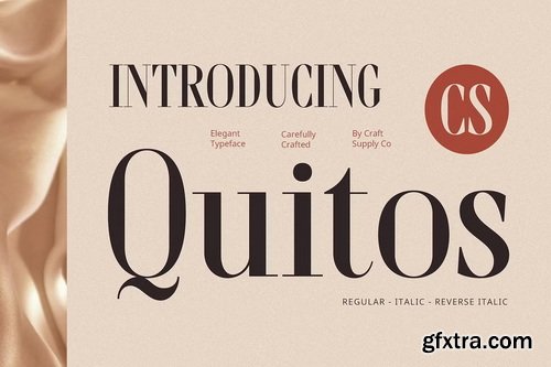 CreativeMarket - CS Quitos &ndash; Classic Font