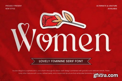 Women Lovely Feminine Serif Font