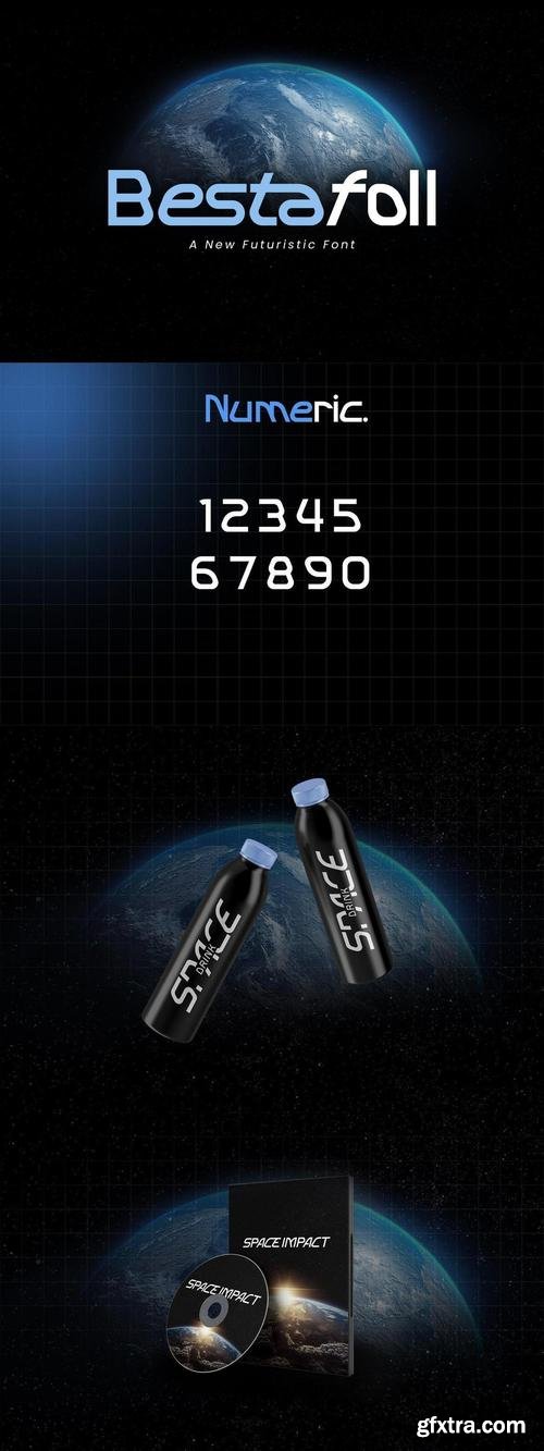 Bestafol - Futuristic Sans Serif Font