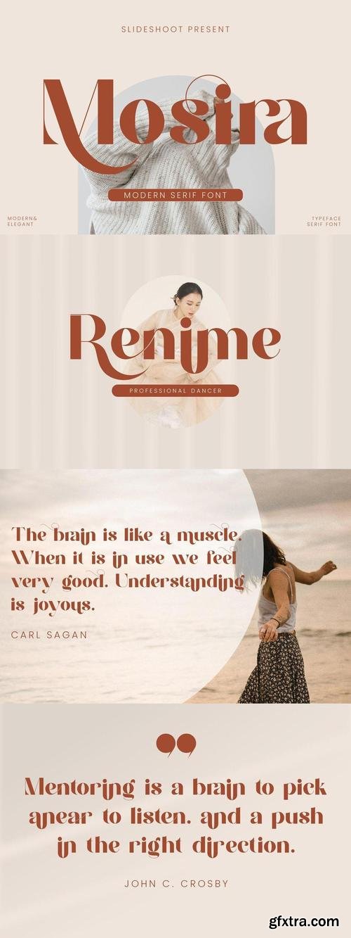 Mosira Modern Serif Font