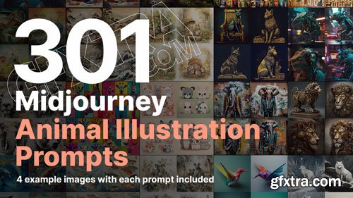 301 Midjourney Prompts for Animal Illustrations