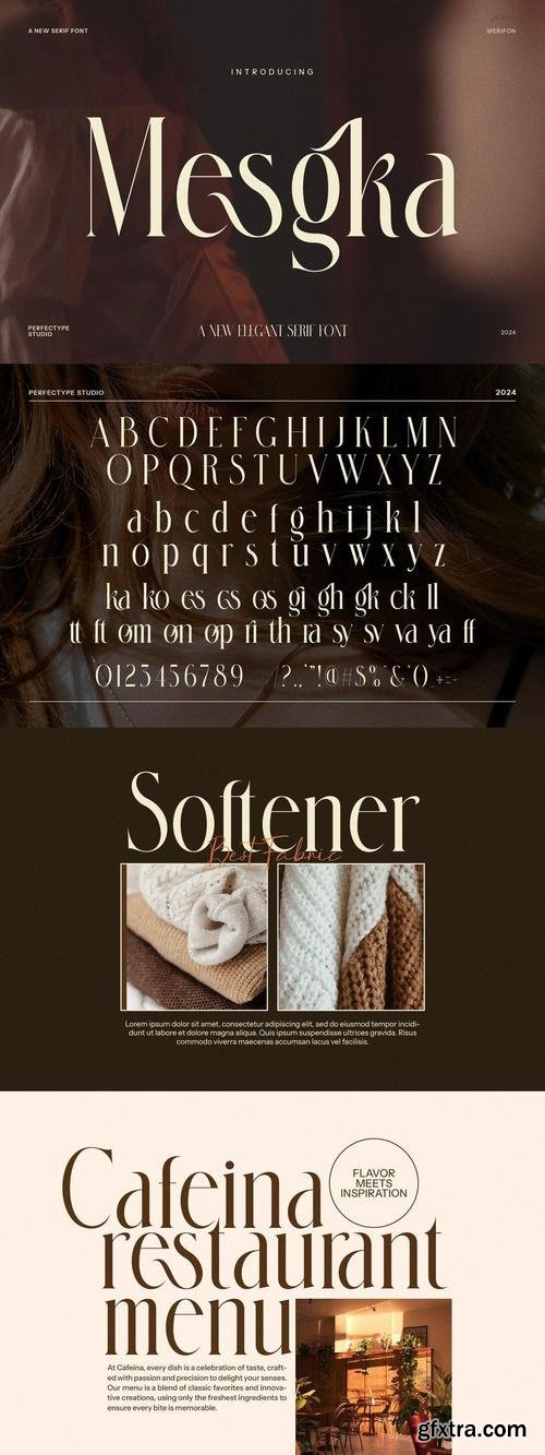 Mesgka Elegant Serif Font