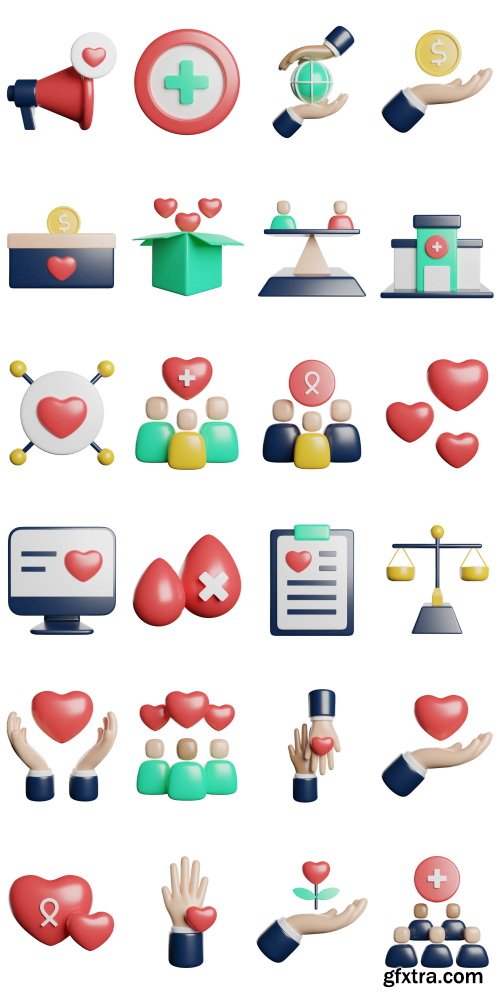 Iconscout - People Care 3D Icon Pack