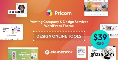 Themeforest - Pricom - Printing Company & Design Services WordPress theme 37460687 v1.6.2