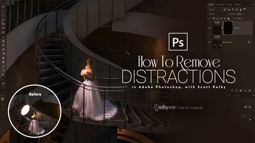 'KelbyOne - How to Remove Distracting Stuff in Photoshop'