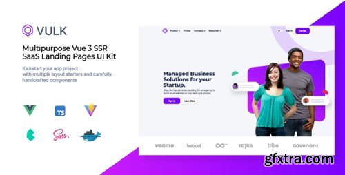 Themeforest - Vulk - Multipurpose Vue 3 SSR SaaS Landing Pages UI Kit 36586175 v2.0.1
