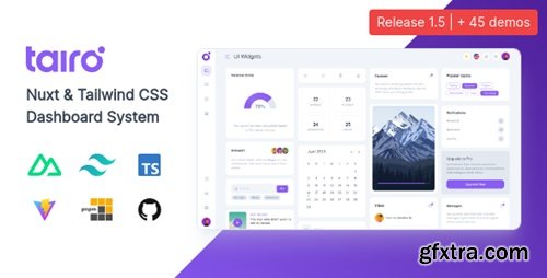 Themeforest - Tairo - Multipurpose Nuxt Tailwind CSS Dashboard System 45383013 v1.5.0