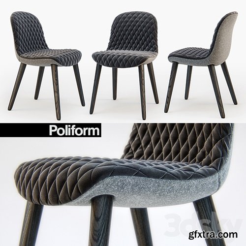 3dsky Pro - Poliform MAD Dining chair