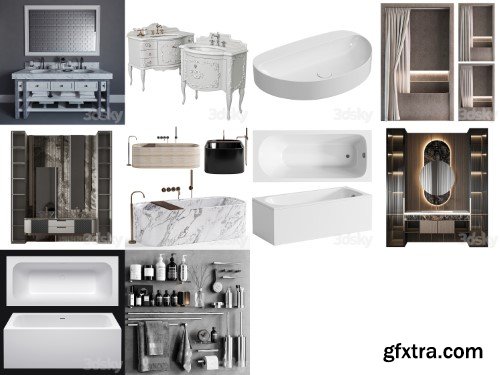 3dsky Pro - Furniture for Bathroom vol. 1 3d Models