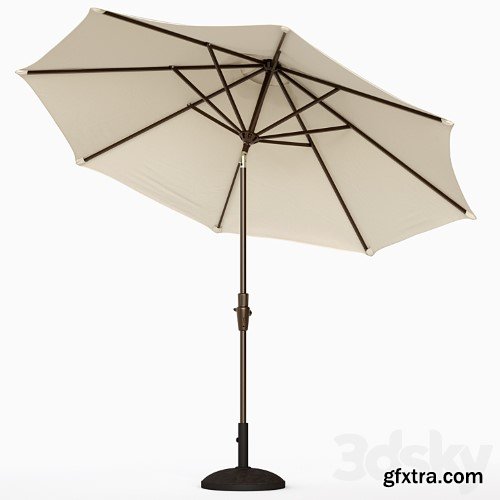 3dsky Pro - Round Outdoor Patio Umbrella Pottery Barn