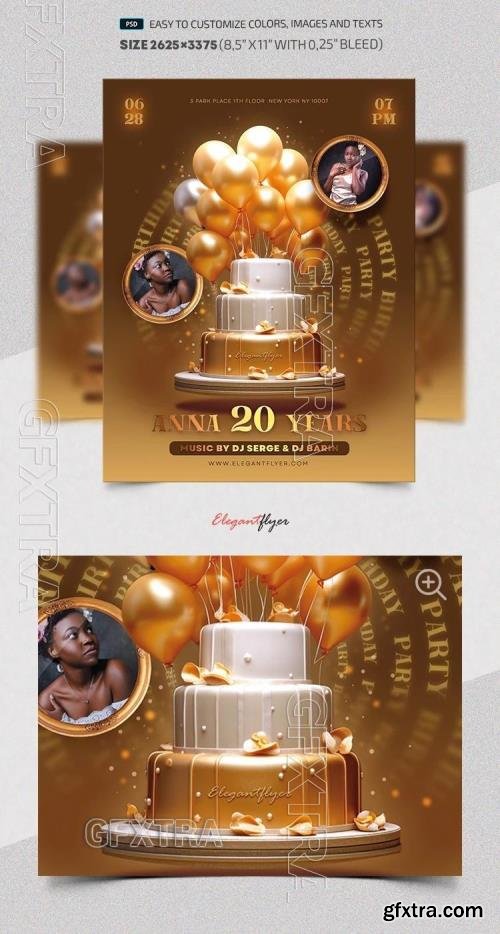 Birthday Party - Premium Flyer template (PSD)