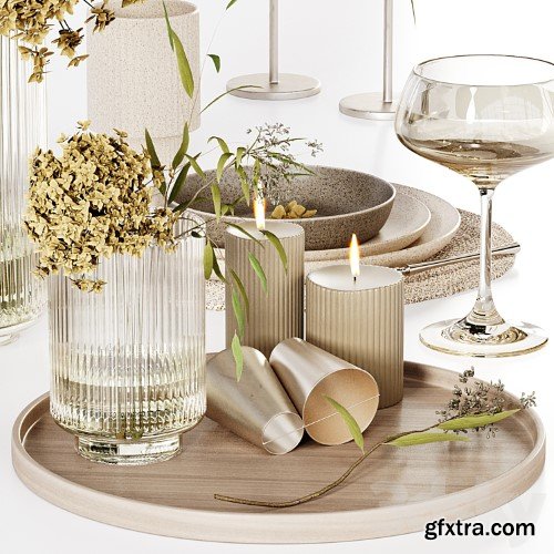 3dsky Pro - Kitchen tableware 020 (Vray)