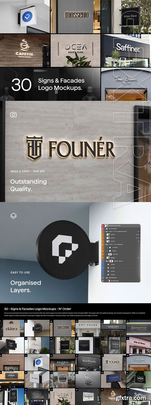 Asylab - 30 Signs & Facade Logo Mockups - V3 Asylab - 30 Signs & Facade Logo Mockups - V3