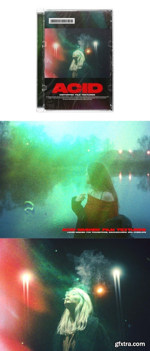 Video Milkshake - Acid Film Textures (Distorted Transitions + Overlays)