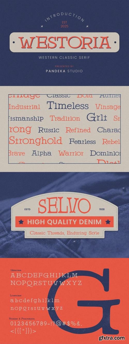 Westoria - Vintage Serif Logo Font