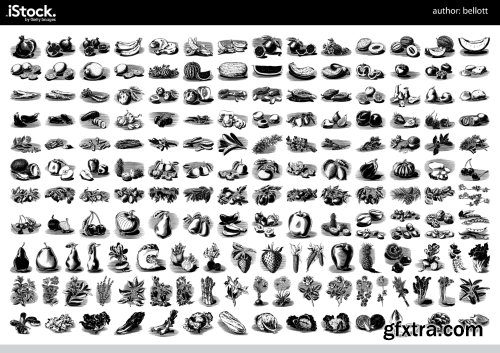 Over 26,000 Monochrome Vector Cliparts & Shadows 71xAI