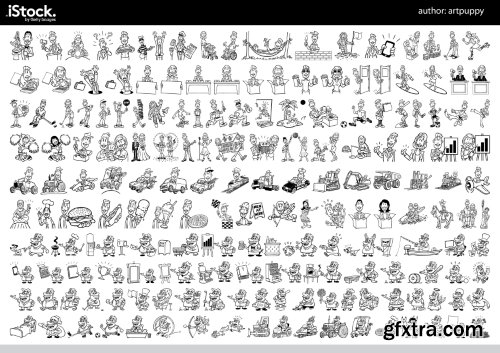 Over 26,000 Monochrome Vector Cliparts & Shadows 71xAI