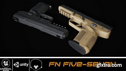 CGTrader - FN Five-seveN Pistol VR