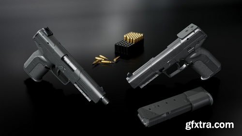 CGTrader - FN Five-Seven MK2 Handgun