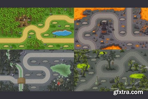 Craftpix - Tower Defense Game Tile Set Pack 2