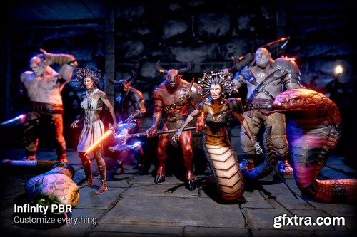 RPG Fantasy Monster Bundle #6 - 4 RPG / Fantasy Characters v4.3.2 (28 Feb 2025)