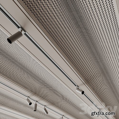 3dsky Pro - Metal Ceiling Design with lighting