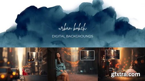 Finding North Education - Urban Bokeh Digital Backgrounds