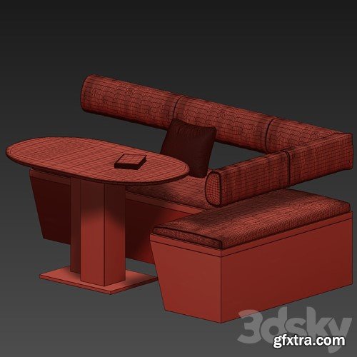 3dsky Pro - Corner sofa for the kitchen