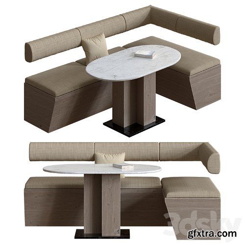 3dsky Pro - Corner sofa for the kitchen