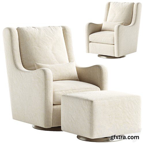 3dsky Pro - Milo Nursery Glider Chair and Ottoman