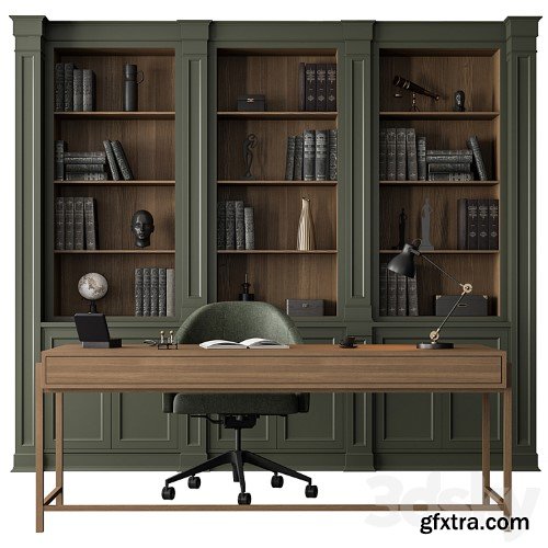 3dsky Pro - Boss Desk - Office Furniture 476