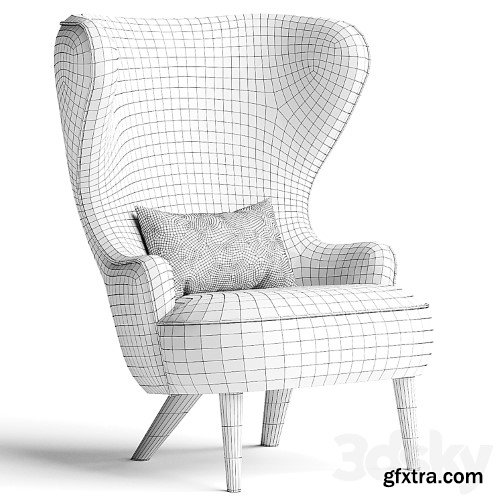 3dsky Pro - TOM DIXON WINGBACK MICRO CHAIR