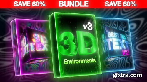 ShootaTime - ULTIMATE 3D Text Environments V1-V3 BUNDLE