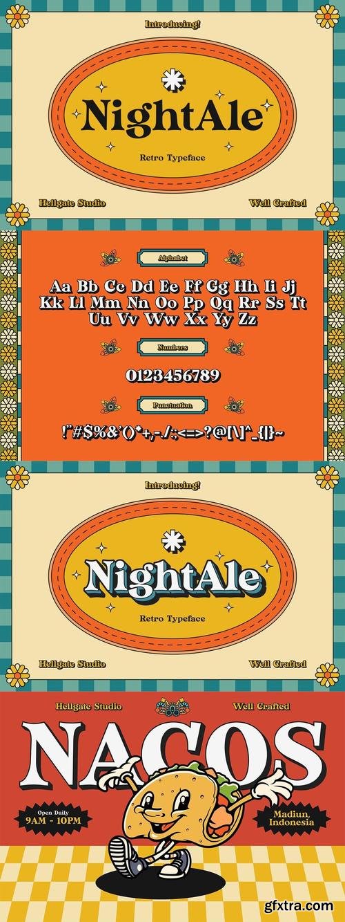 Nightale Retro Typeface
