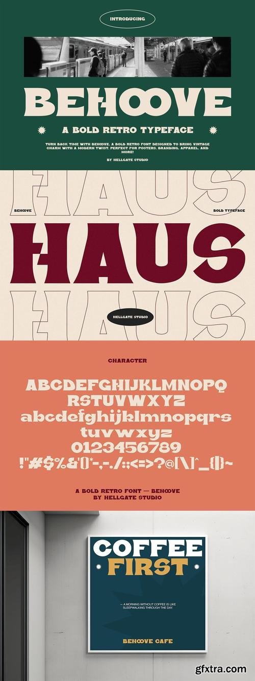 Behoove Retro Typeface