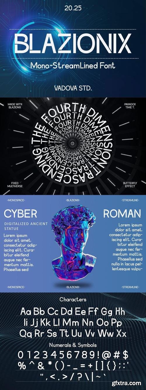 Blazionix Monospace Font
