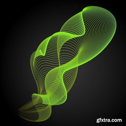 Abstract Waves & Lines Vector Backgrounds 20xEPS