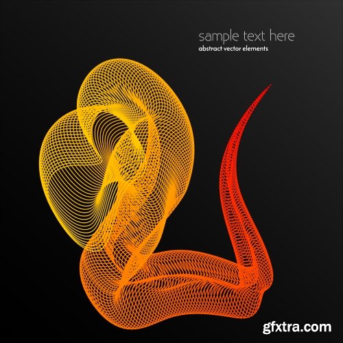 Abstract Waves & Lines Vector Backgrounds 20xEPS