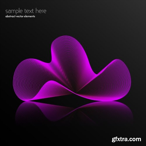 Abstract Waves & Lines Vector Backgrounds 20xEPS