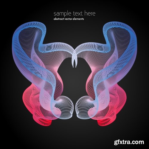 Abstract Waves & Lines Vector Backgrounds 20xEPS