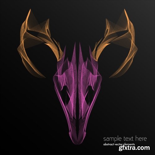 Abstract Waves & Lines Vector Backgrounds 20xEPS